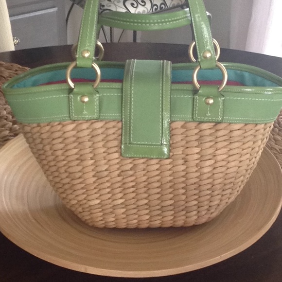 Coach basket bag green detail super clean. - Picture 5 of 5